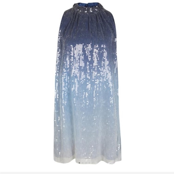 Alice+Olivia silk sequined dress size M NWOT - Picture 1 of 9